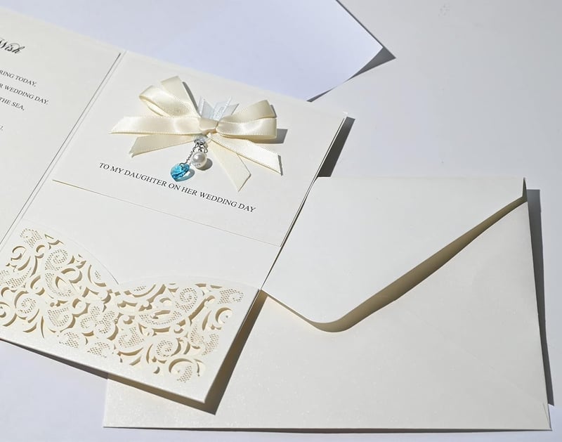 Wedding Day Gift for Daughter - Something Blue Bouquet Charm