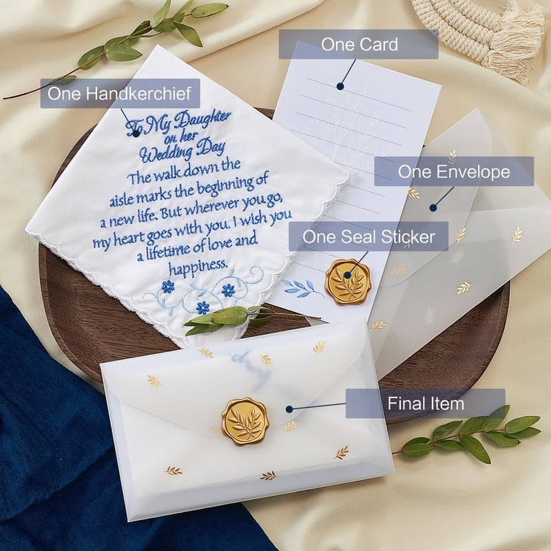 Bride and Daughter Handkerchief - 