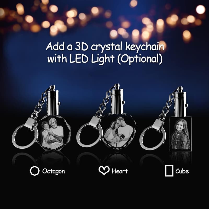 Customized 3D Crystal Photo Gift for Wife – Perfect for Any Occasion