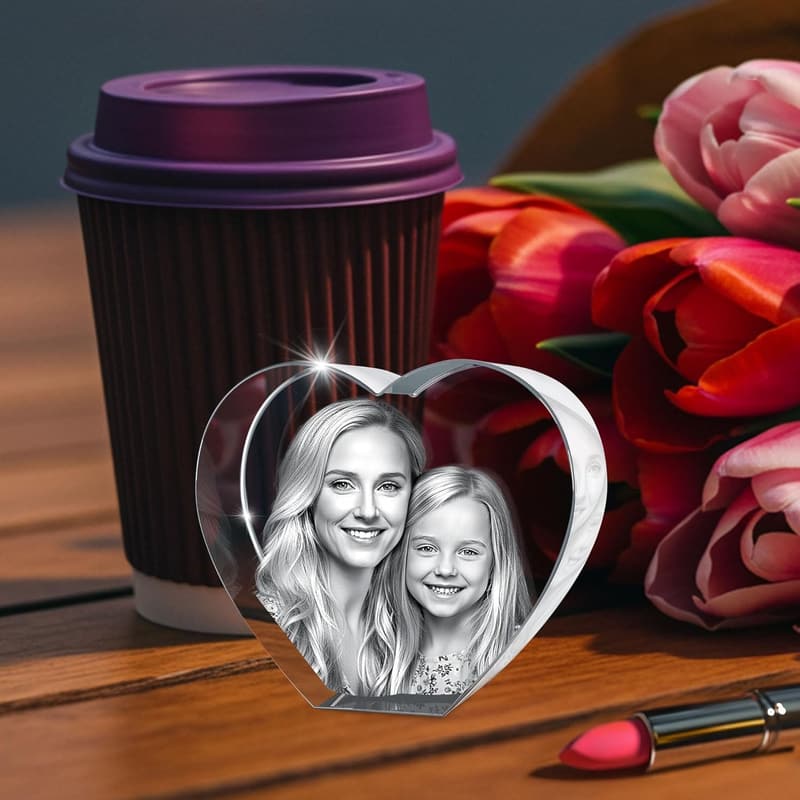 Personalized Mini 3D Crystal Photo Gift for Mother's Day