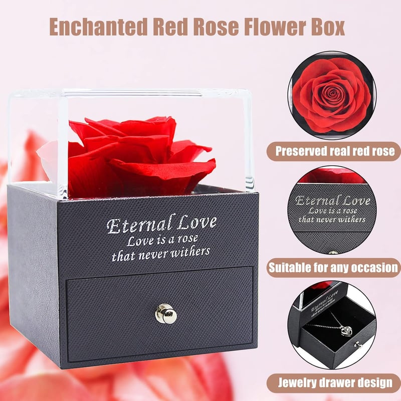 Valentine's Day Preserved Rose with 