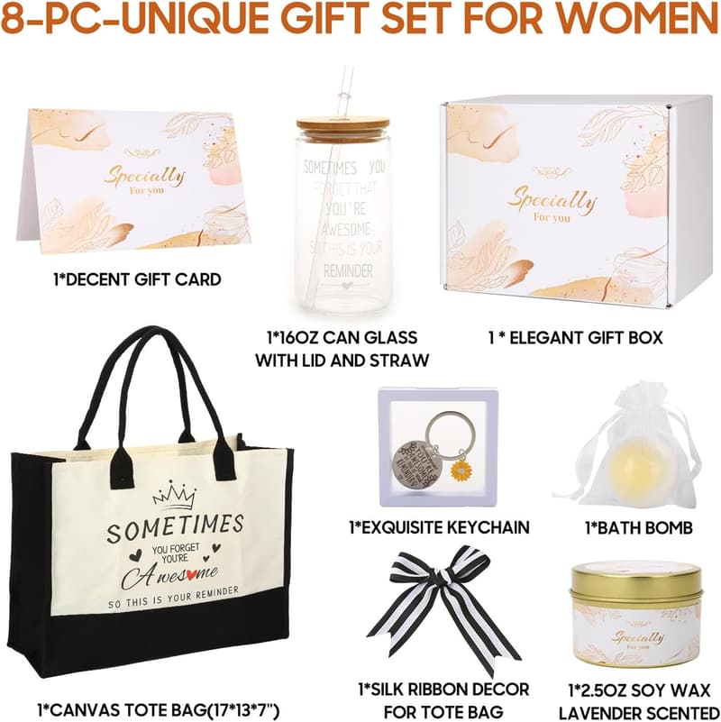 Inspirational Self-Care Gift Basket for Women