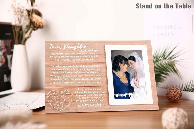 Wedding Day Photo Frame Gift from Mother to Daughter