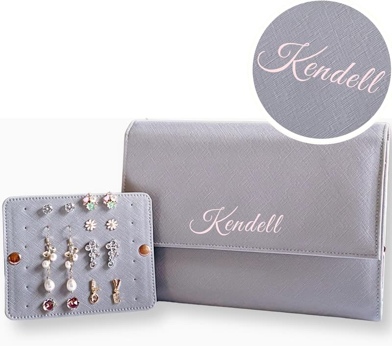 Personalized Travel Jewelry Organizer for Women