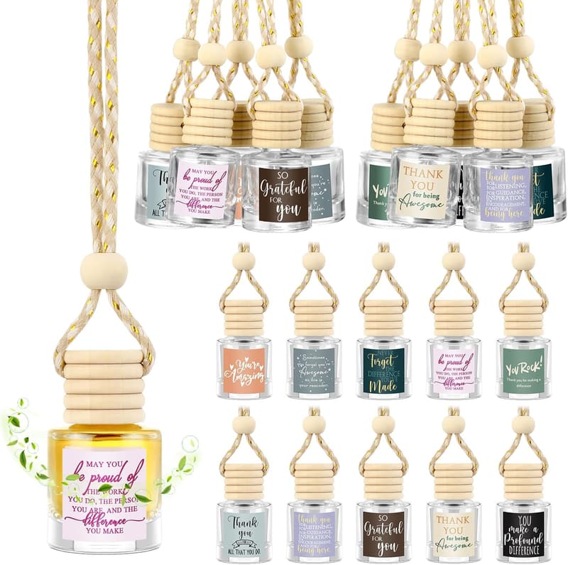 Employee Appreciation Gifts: 20 Pcs Glass Car Air Fresheners