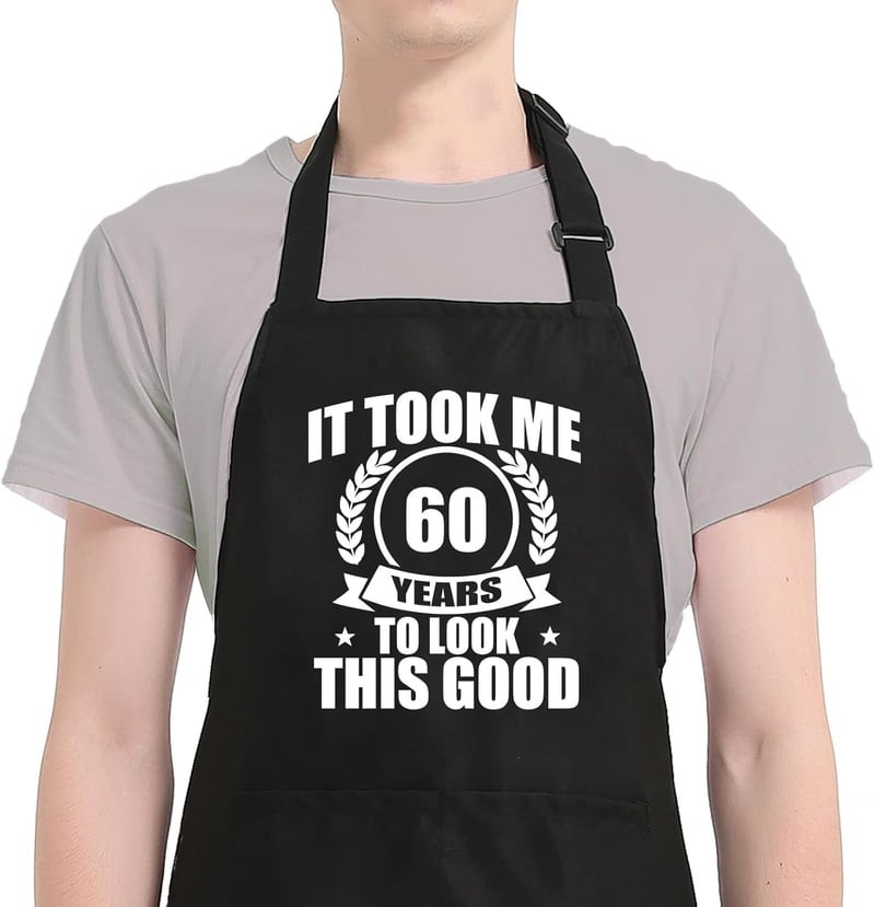 Birthday Kitchen Apron for Men and Women, Ideal Gift for Dad