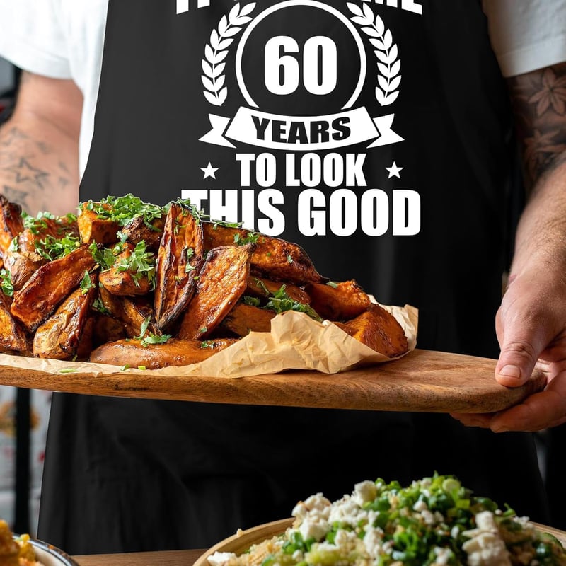 Birthday Kitchen Apron for Men and Women, Ideal Gift for Dad