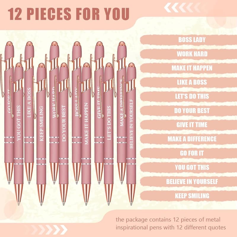 Inspirational Graduation Pens Set for Teachers and Coworkers