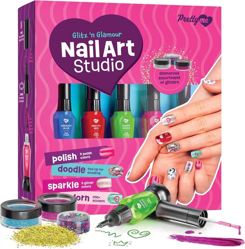 Birthday Nail Art Polish Kit for Girls Ages 7-12