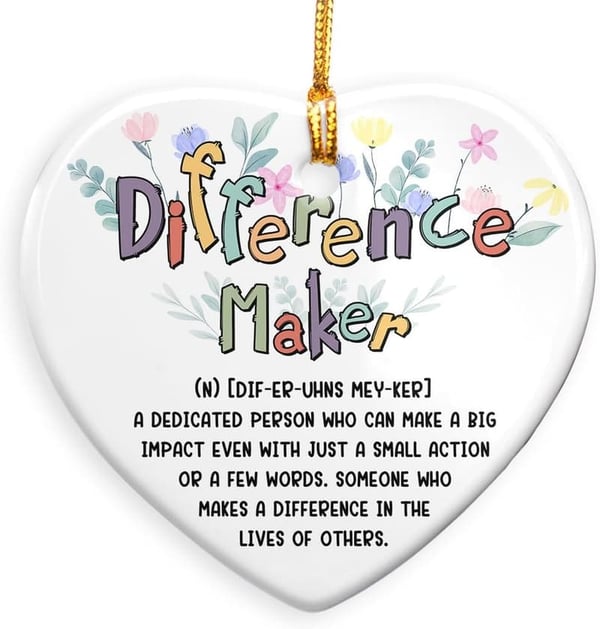 Thank You Ornaments - Appreciation Gift for Women & Men