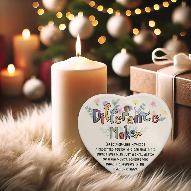 Thank You Ornaments - Appreciation Gift for Women & Men