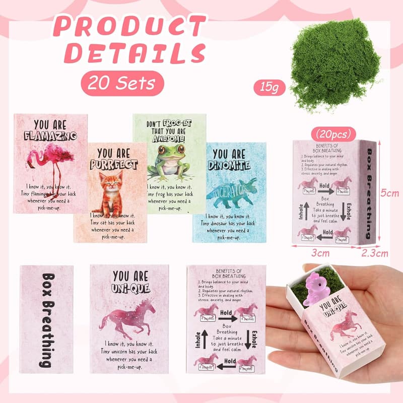 Employee Appreciation Gift Set - Positive Resin Animal Favors