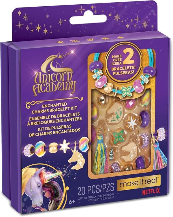 Unicorn Academy Enchanted Charms Bracelet Kit for Kids 8+