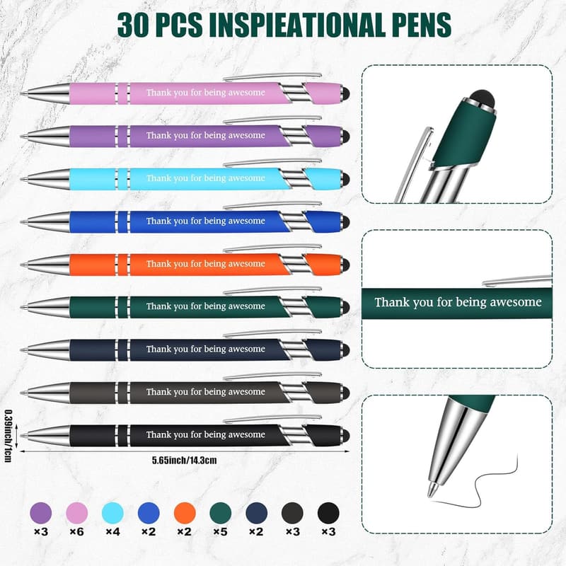 Inspirational Gift Set for Teachers - Notepads, Pens, Keychains