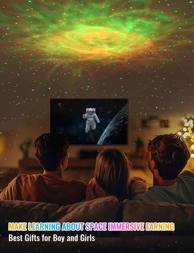 Astronaut Galaxy Projector with Remote & 33 LED Effects for Kids