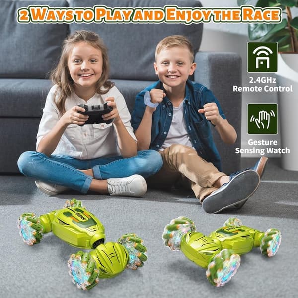 Gesture Sensing RC Stunt Car - Hand-Controlled Off-Road Toy for Kids