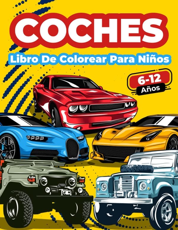 Children's Coloring Book: Unique Race & Sports Cars (Ages 6-12)