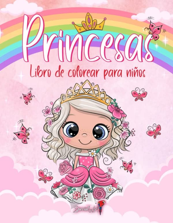 Princess Coloring Book for Kids Aged 4-8 - Over 50 Pages