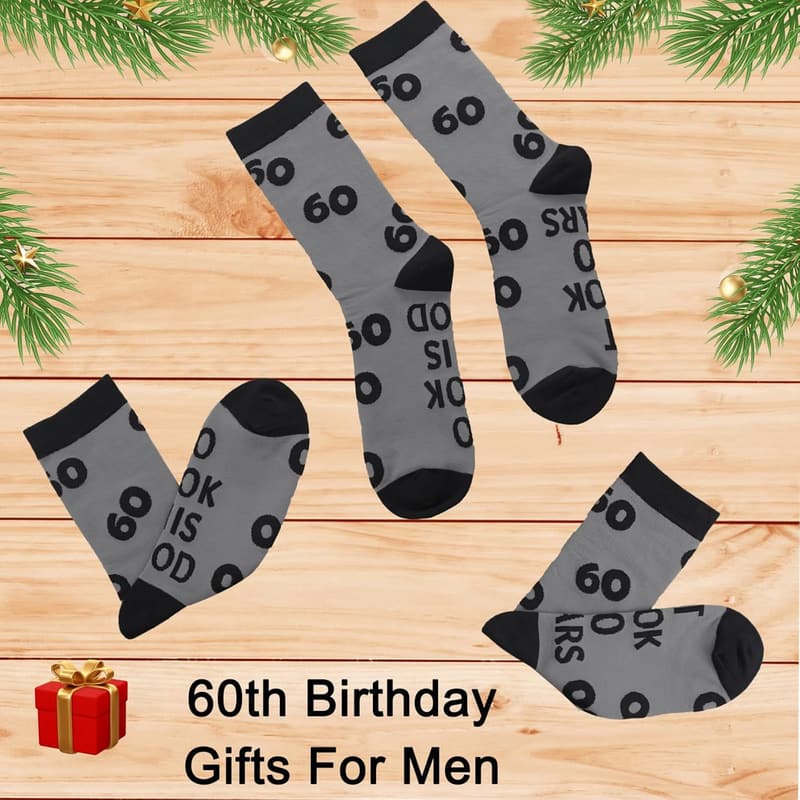 Milestone Birthday Socks for Men - Ages 30 to 90