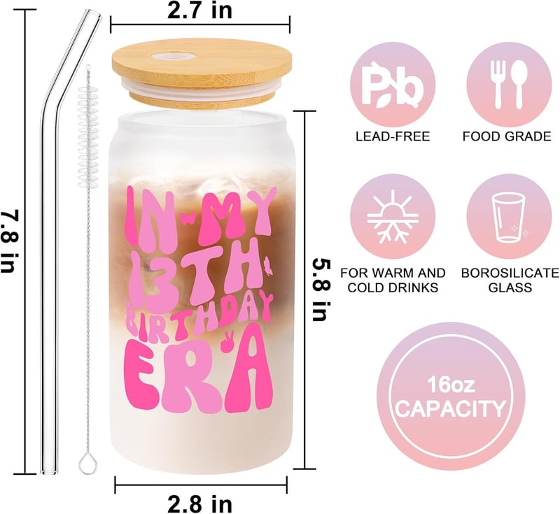 13th Birthday Basket Set for Girls - Gift Ideas (Set of 4)