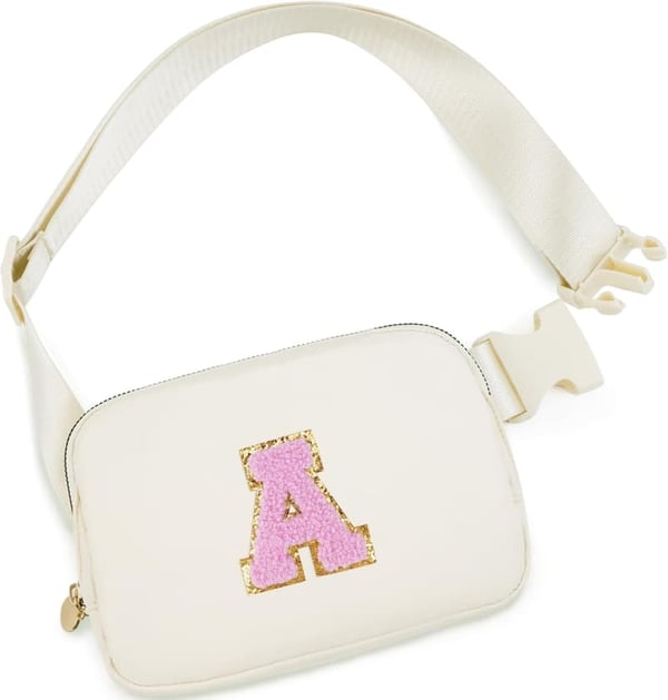 Cute Cream Fanny Pack for Girls' Birthdays or Graduation