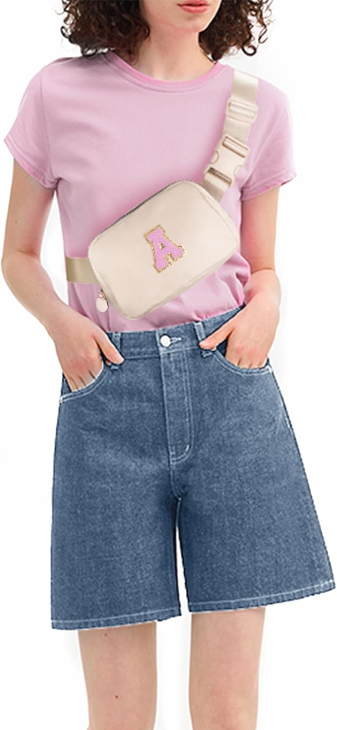 Cute Cream Fanny Pack for Girls' Birthdays or Graduation