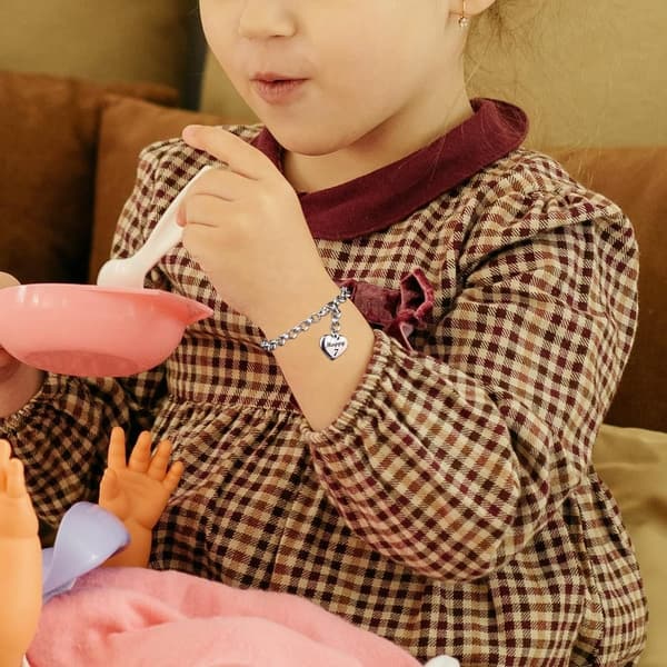 Birthday Bracelet with Heart Charm for Women and Teens