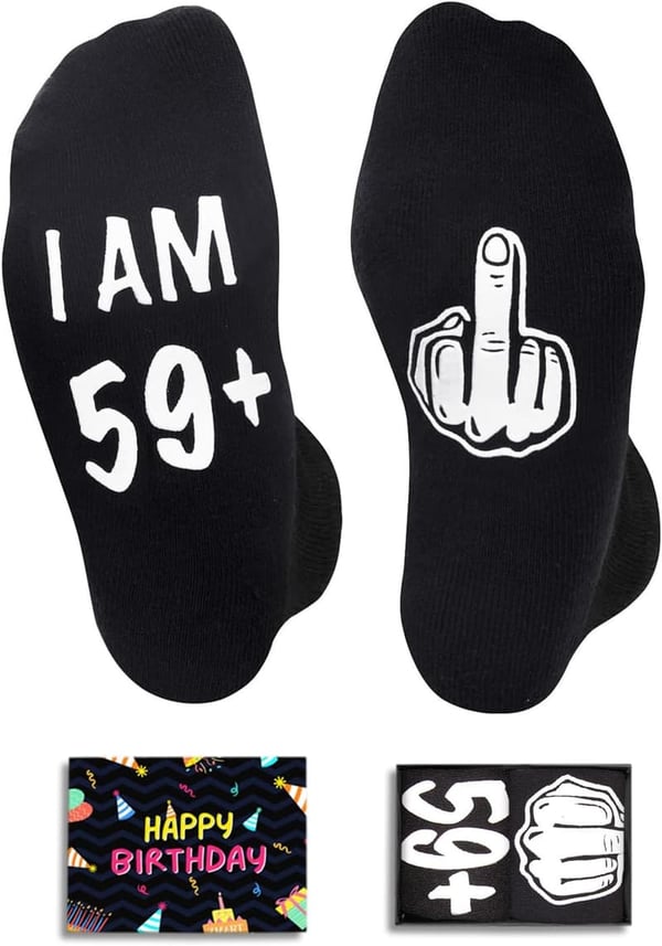 60th Birthday Gifts: Cool Socks for Men and Women