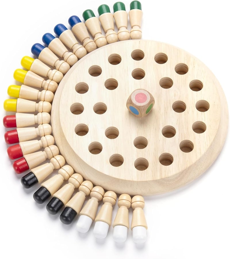 Montessori Memory Chess Game for Kids - Educational Birthday Gift