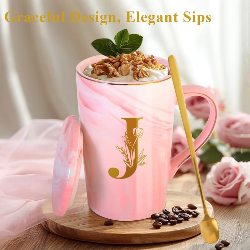 Personalized Ceramic Coffee Mug - Unique Birthday Gift for Her