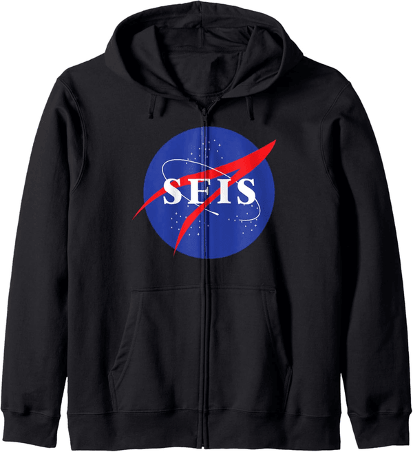 6th Birthday Zip Hoodie for Astronaut Kids