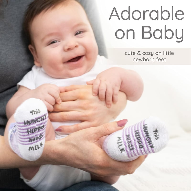 Unisex Newborn Baby Sock Gift Set - 7 Cute & Funny Pairs