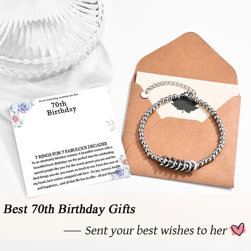 Milestone Birthday Bracelet Gift for Women