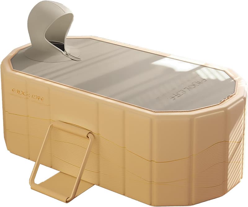 Portable Ice Bath Tub for Adults - Foldable Insulated with Lid