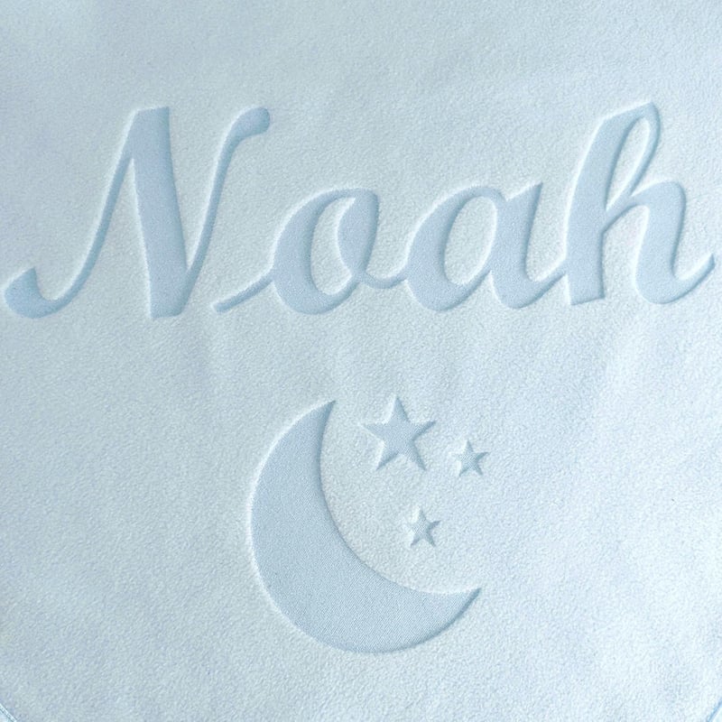 Personalized Blue Baby Blanket for Boys