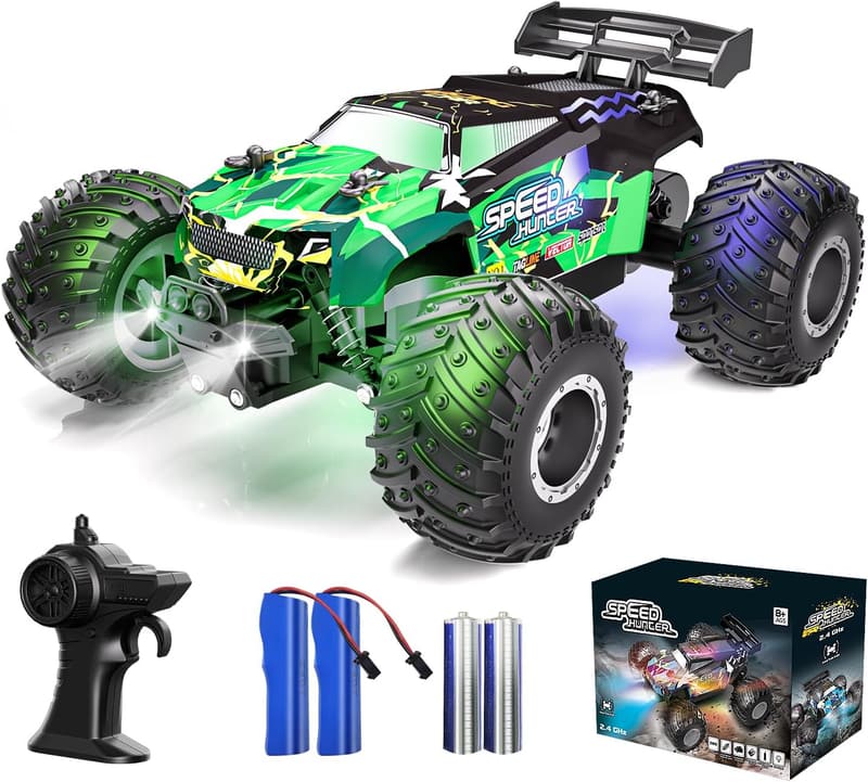 All-Terrain RC Monster Truck with Rechargeable Batteries for Kids