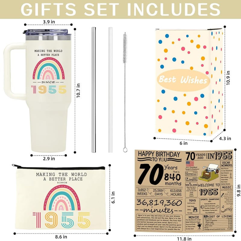 70th Birthday Gifts for Women – Unique Presents for Mom and Aunt