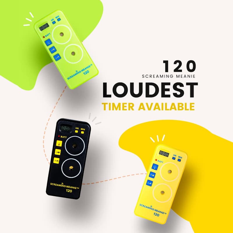 Screaming Meanie TZ-120 Loud Alarm Timer for Heavy Sleepers