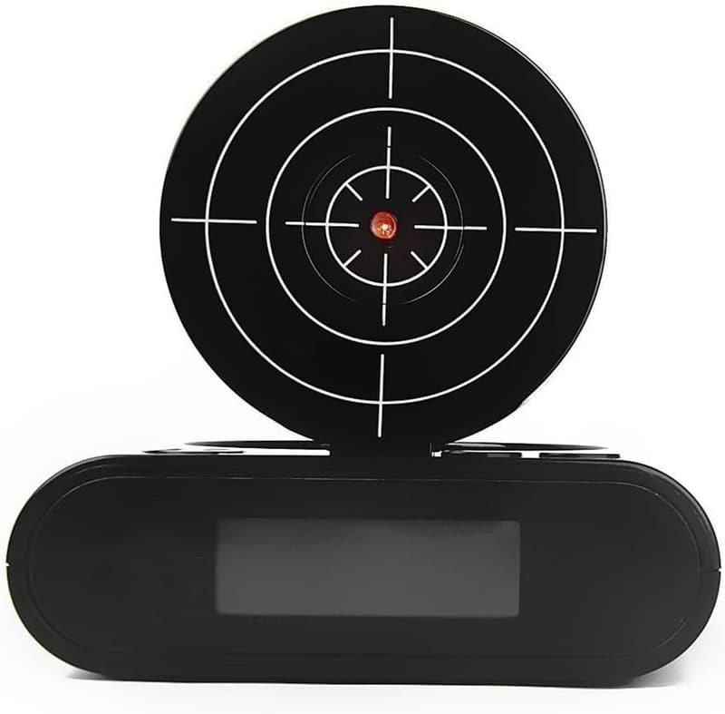 Creative Gun Alarm Clock - Black Target Design