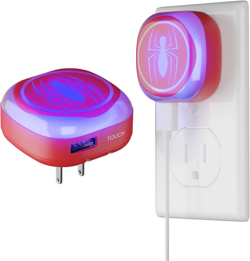 Marvel Spider-Man Touch LED Night Light with USB Charging
