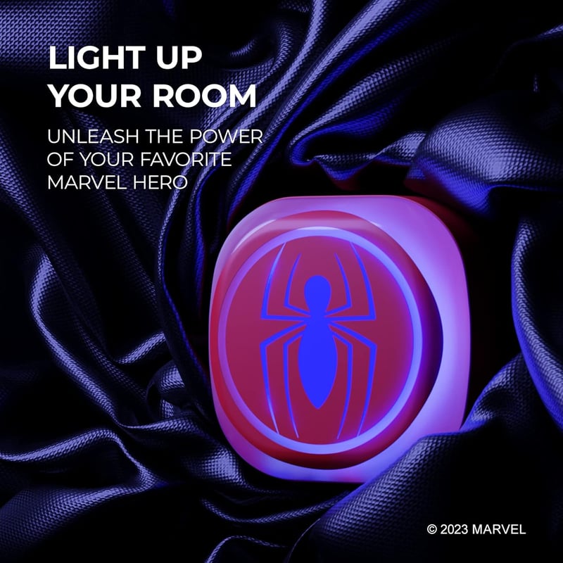 Marvel Spider-Man Touch LED Night Light with USB Charging