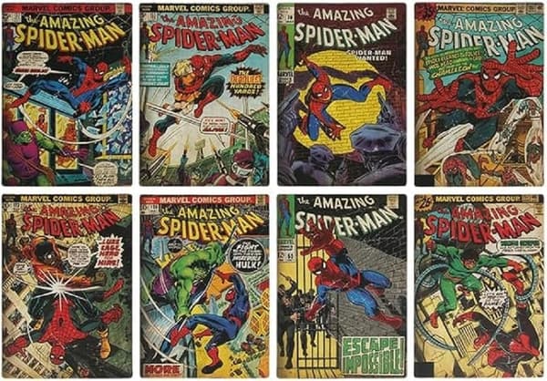 Spiderman Coaster Set - 8pk Marvel Fan Decor