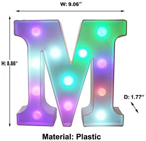 Multicolor LED Marquee Letter Lights for Home Decor