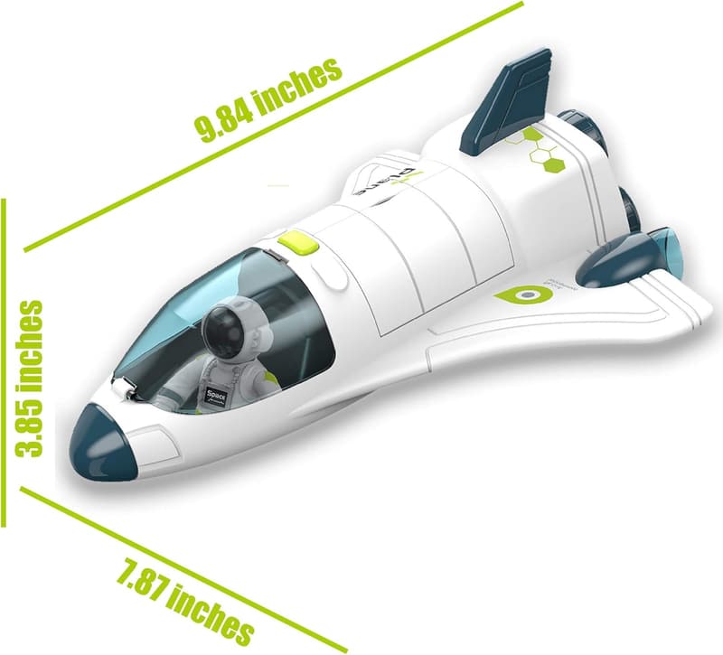 Space Adventure Toy Rocket with Lights & Sound for Kids 3+