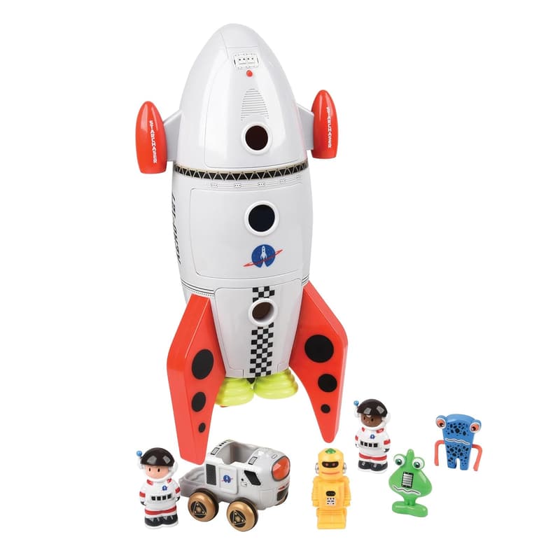 STEM Space Mission Rocket Toy Set with Astronauts and Aliens