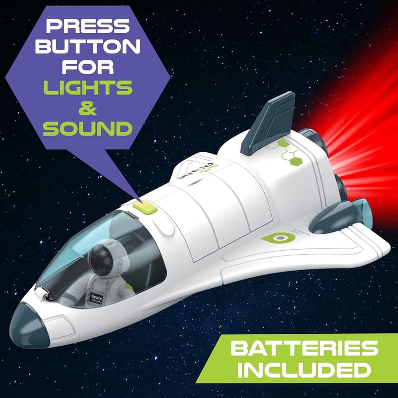 Rocket Ship Toy with Astronaut | Space Playset for Kids 3-5