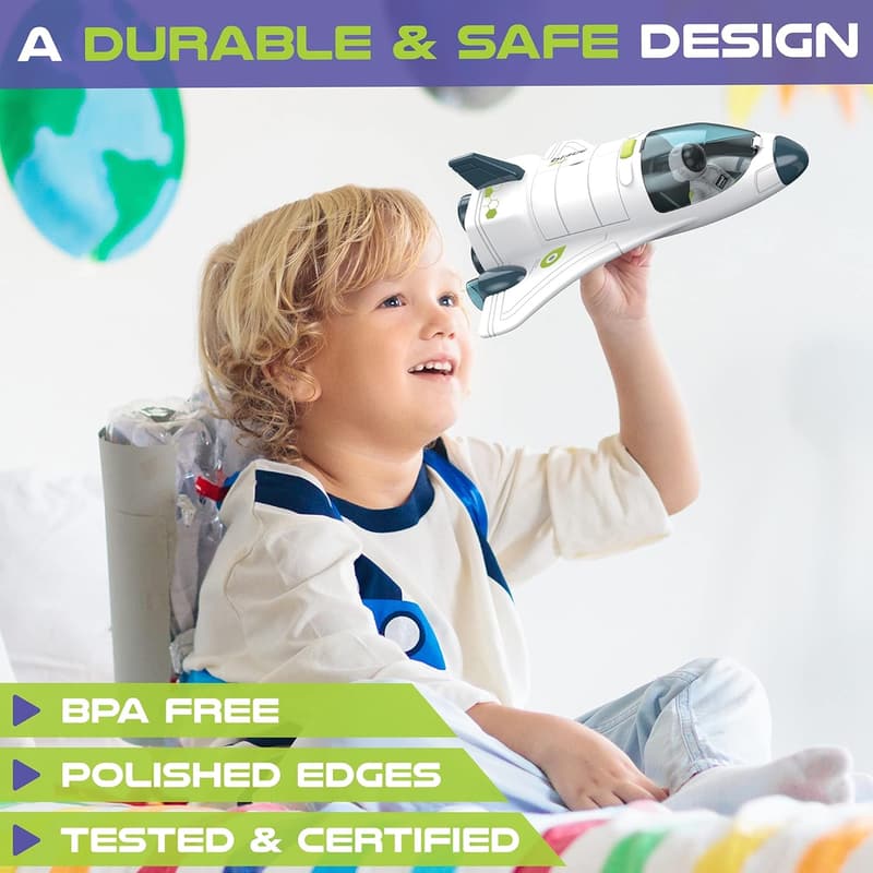 Rocket Ship Toy with Astronaut | Space Playset for Kids 3-5