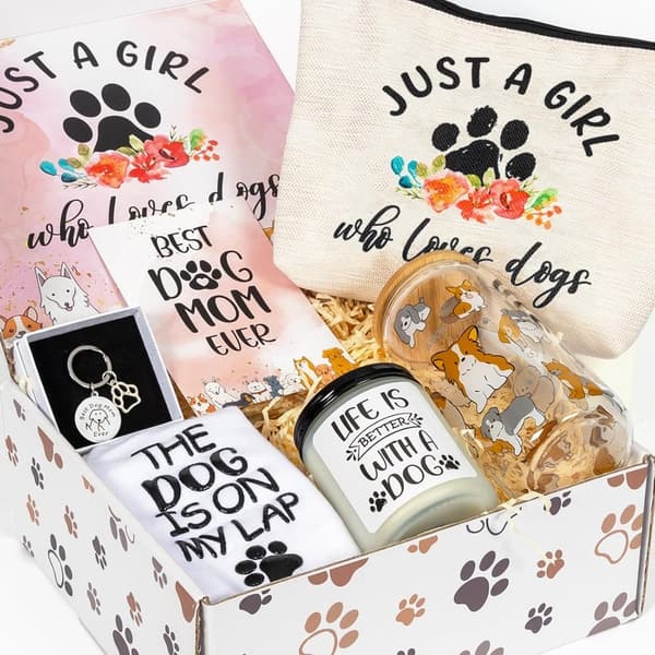 Dog Mom Gift Box for Women - Unique Themed Basket for Dog Lovers