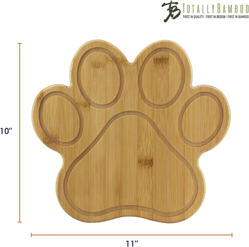 Bamboo Paw-Shaped Cutting Board for Pet Lovers