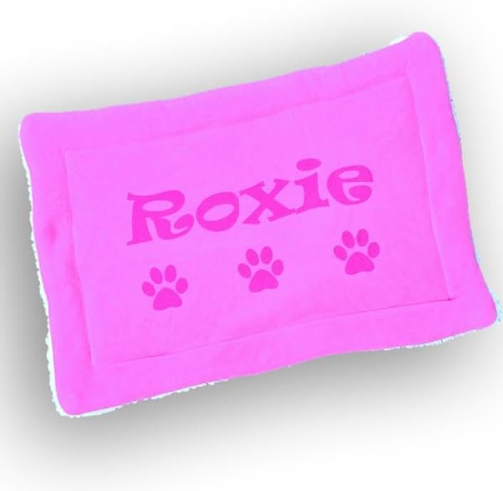 Personalized Dog Mat - Custom Crate Cushion & Sleeping Blanket